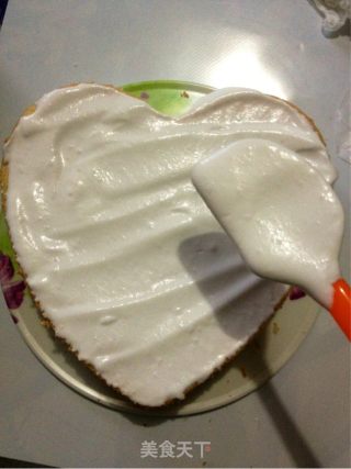 八寸心形戚风蛋糕的做法步骤：13