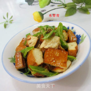 青椒酱香豆腐的做法步骤：7