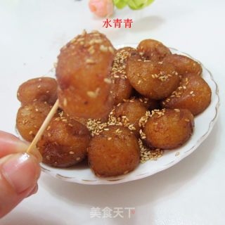 芝麻糖炒粑的做法步骤：12