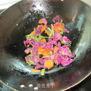 素菜炒粉的做法步骤：3