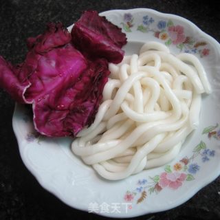 紫甘蓝拌粉的做法步骤：1