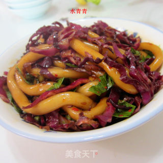 紫甘蓝拌粉的做法步骤：6