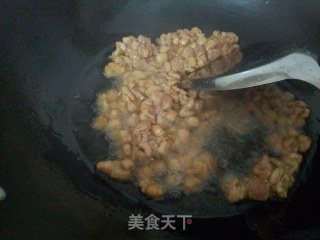 豆角肉粒炒饭的做法步骤：2