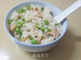 豆角肉粒炒饭的做法步骤：5