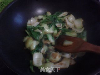 清炒油菜的做法步骤：7