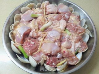 白贝蒸鸡腿的做法步骤：5