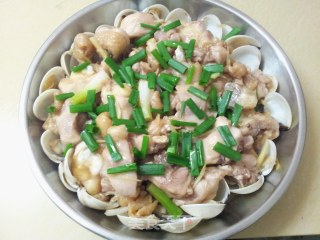白贝蒸鸡腿的做法步骤：7