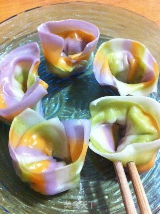 彩色馄饨的做法步骤：16
