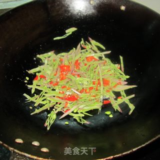 咖喱扁豆丝炒饭的做法步骤：3