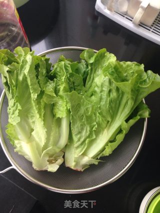 蚝油生菜的做法步骤：1