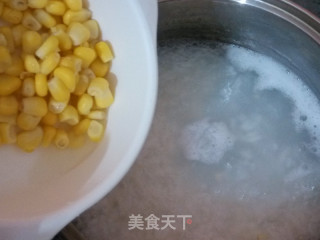 玉米蛋花粥的做法步骤：6