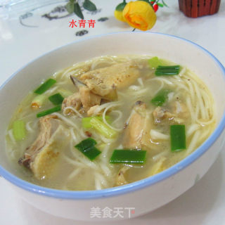 清爽鸡汤面的做法步骤：6