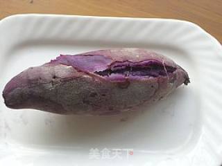 山药紫薯糍粑的做法步骤：1