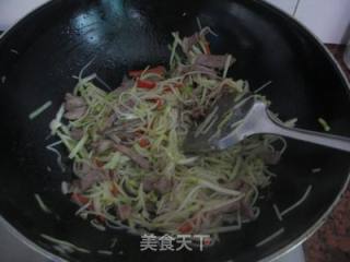 韭黄芽菜炒肉的做法步骤：8
