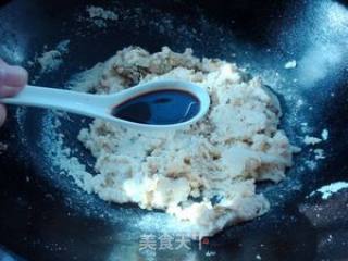 酸腌菜炒豆渣的做法步骤：7