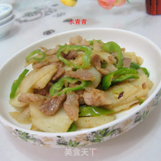肉炒凉薯的做法步骤：7