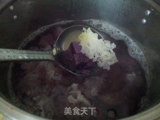 紫薯银耳羹的做法步骤：5