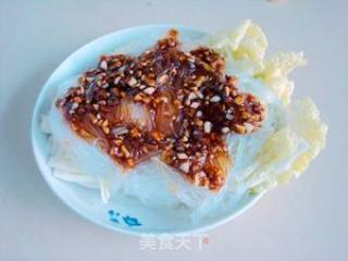 蒜茸白菜蒸粉丝的做法步骤：8