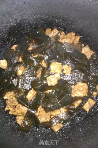 海带炒肉片的做法步骤：5