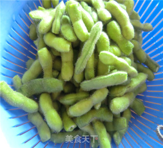 五香毛豆节的做法步骤：1