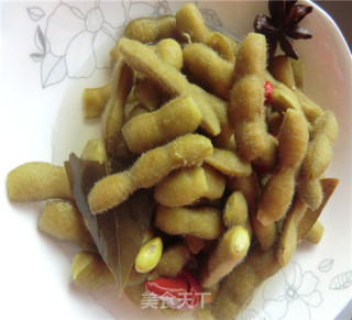 五香毛豆节的做法步骤：5