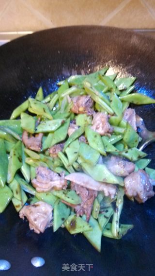 刀豆炒鸡块的做法步骤：5