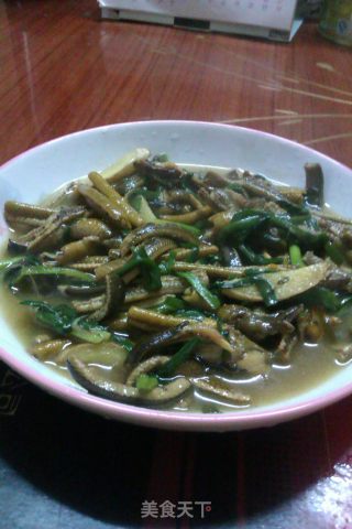 鳝鱼炒韭菜的做法步骤：8
