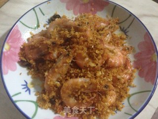 香港风味下酒菜——避风塘炒虾的做法步骤：7