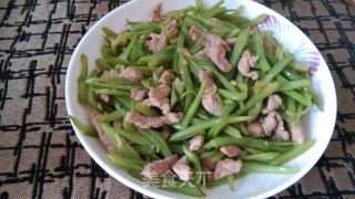 脆嫩鲜香——刀豆炒肉丝的做法步骤：4