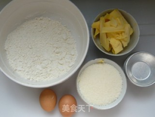 椰丝酥的做法步骤：1