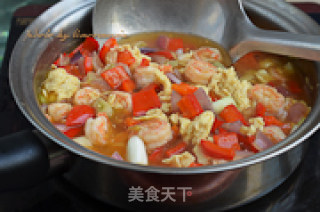 虾仁鸡蛋捞面的做法步骤：10