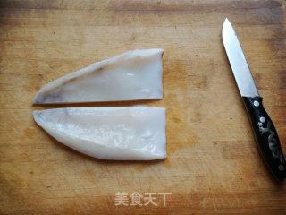 ＜台菜＞生炒花枝（墨鱼）的做法步骤：3