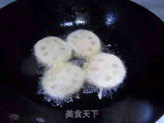 椒盐藕夹的做法步骤：7