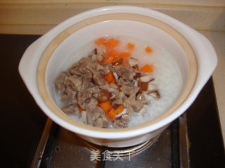 香菇牛肉粥的做法步骤：5