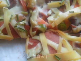 什锦火腿披萨的做法步骤：13