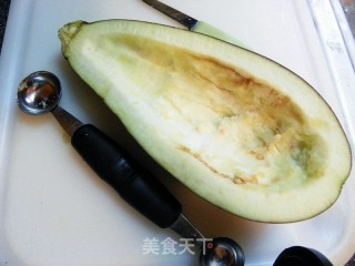 【创意菜系列 老菜新做，大不一样】照烧肉末酿茄子的做法步骤：3