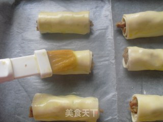烤孜然羊肉卷的做法步骤：6