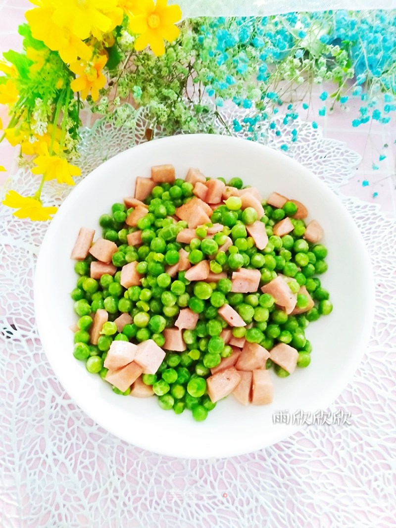 火腿豌豆丁的做法