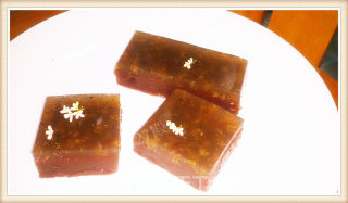 27的烘焙日记——水晶桂花蜜豆羊羹的做法步骤：9