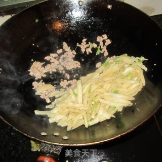 肉末凉薯丝的做法步骤：4