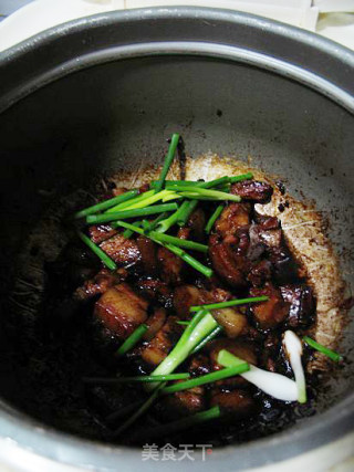 酱香五花肉----简单易做的电饭煲煎肉的做法步骤：12