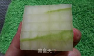 美颜水晶冬瓜的做法步骤：2