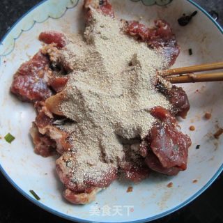 煎米粉肉柳的做法步骤：8