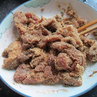 煎米粉肉柳的做法步骤：9