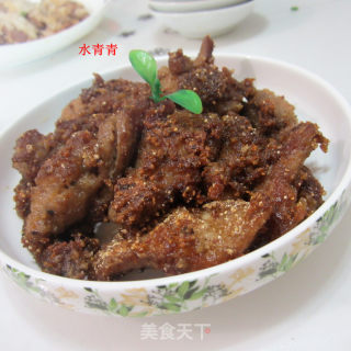 煎米粉肉柳的做法步骤：13