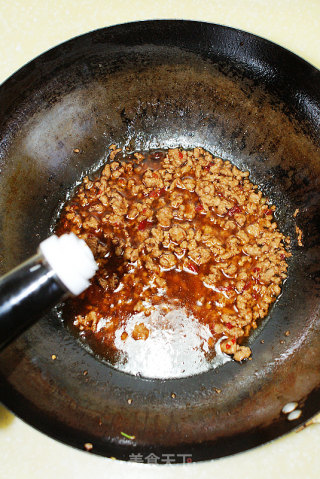 肉沫烧石鲽鱼的做法步骤：10