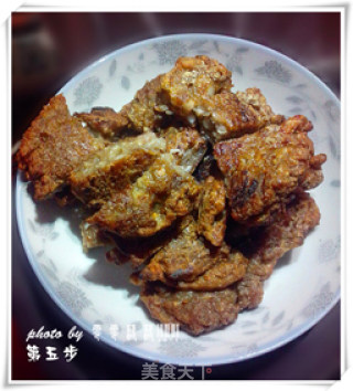 红烧蘑菇酥肉——自制酥肉的做法步骤：5