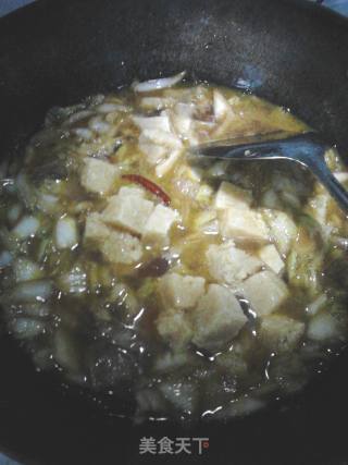 美味白菜炖冻豆腐的做法步骤：10