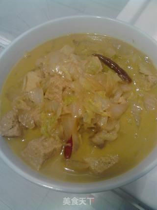 美味白菜炖冻豆腐的做法步骤：11