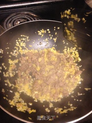 爽滑肉末炒蛋的做法步骤：5